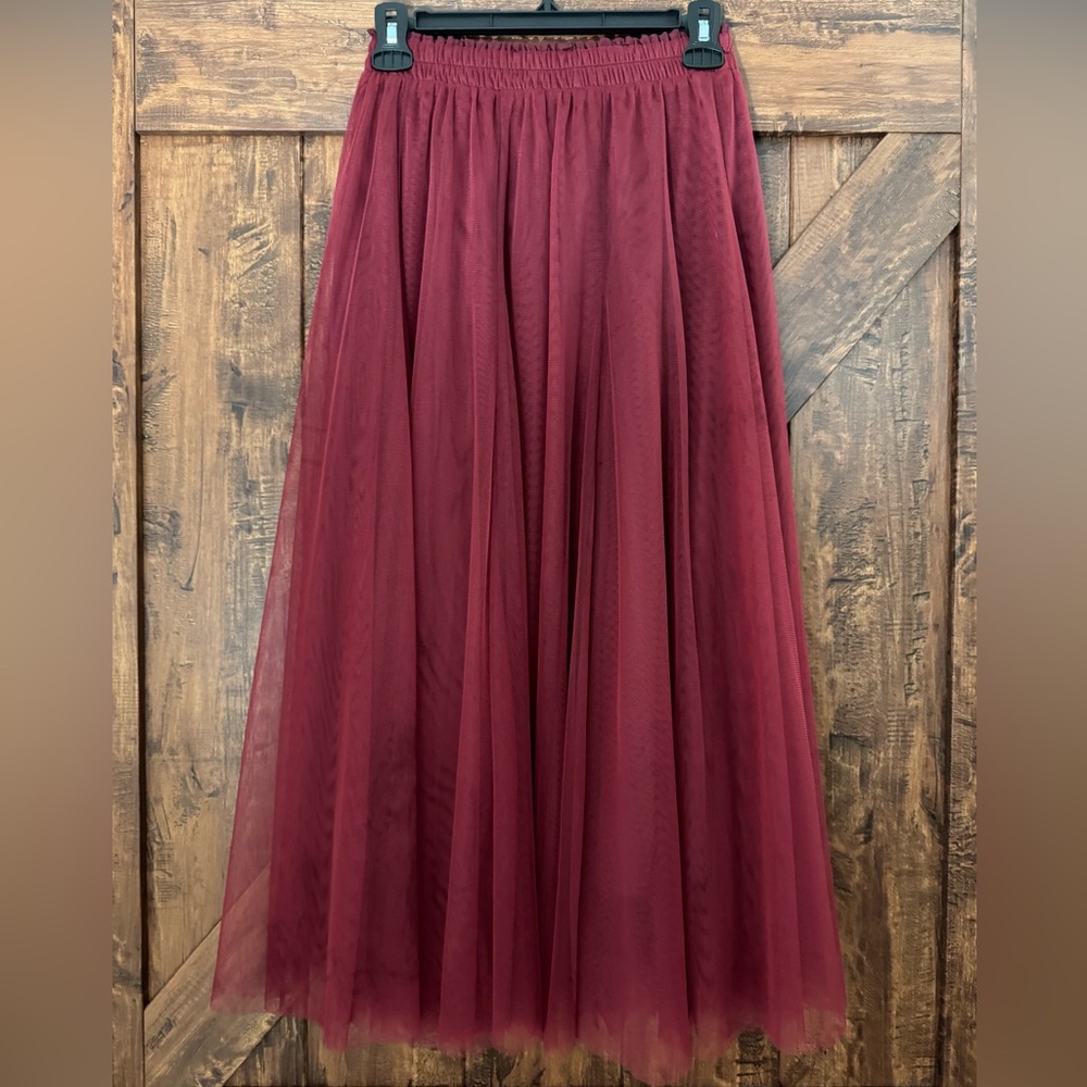 Women's A Line Tulle Tutu Skirt Tea Length